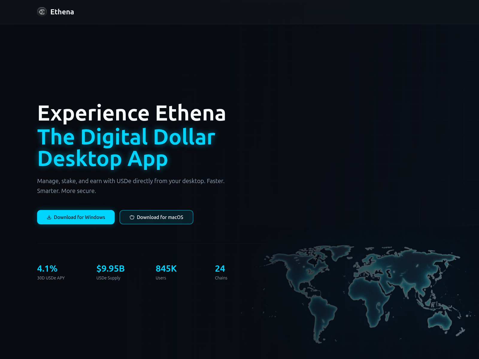 Screenshot of ethenadesktop.app