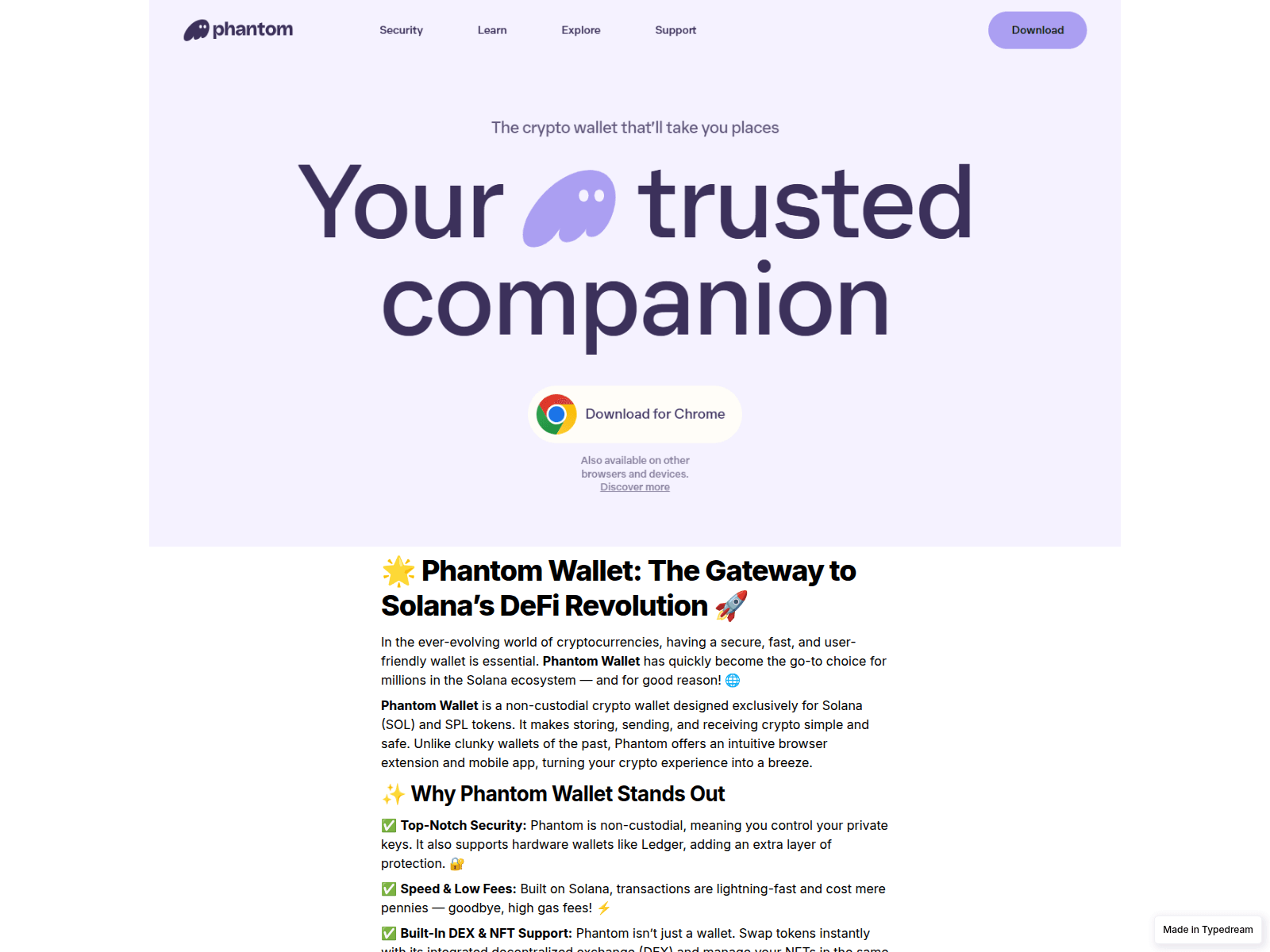 Screenshot of helps-phantom-com-eng.typedream.app
