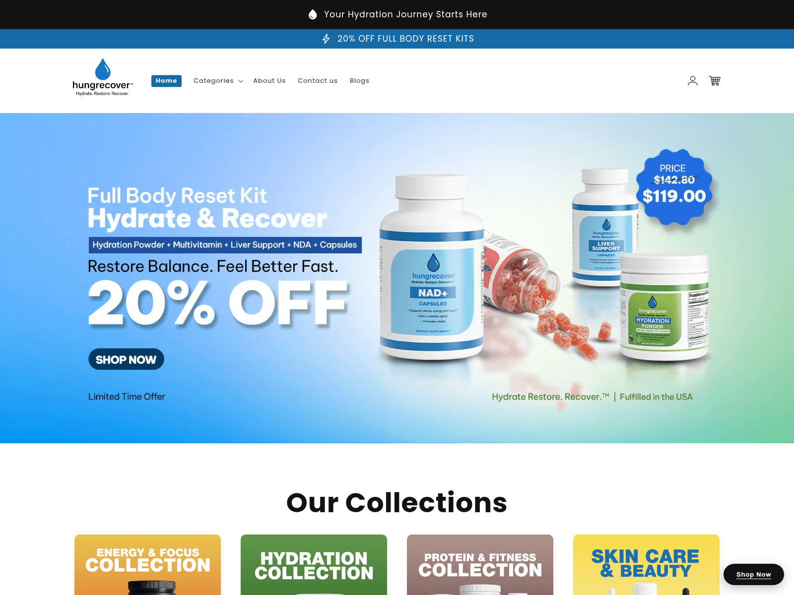 Screenshot of balancerecovers.com
