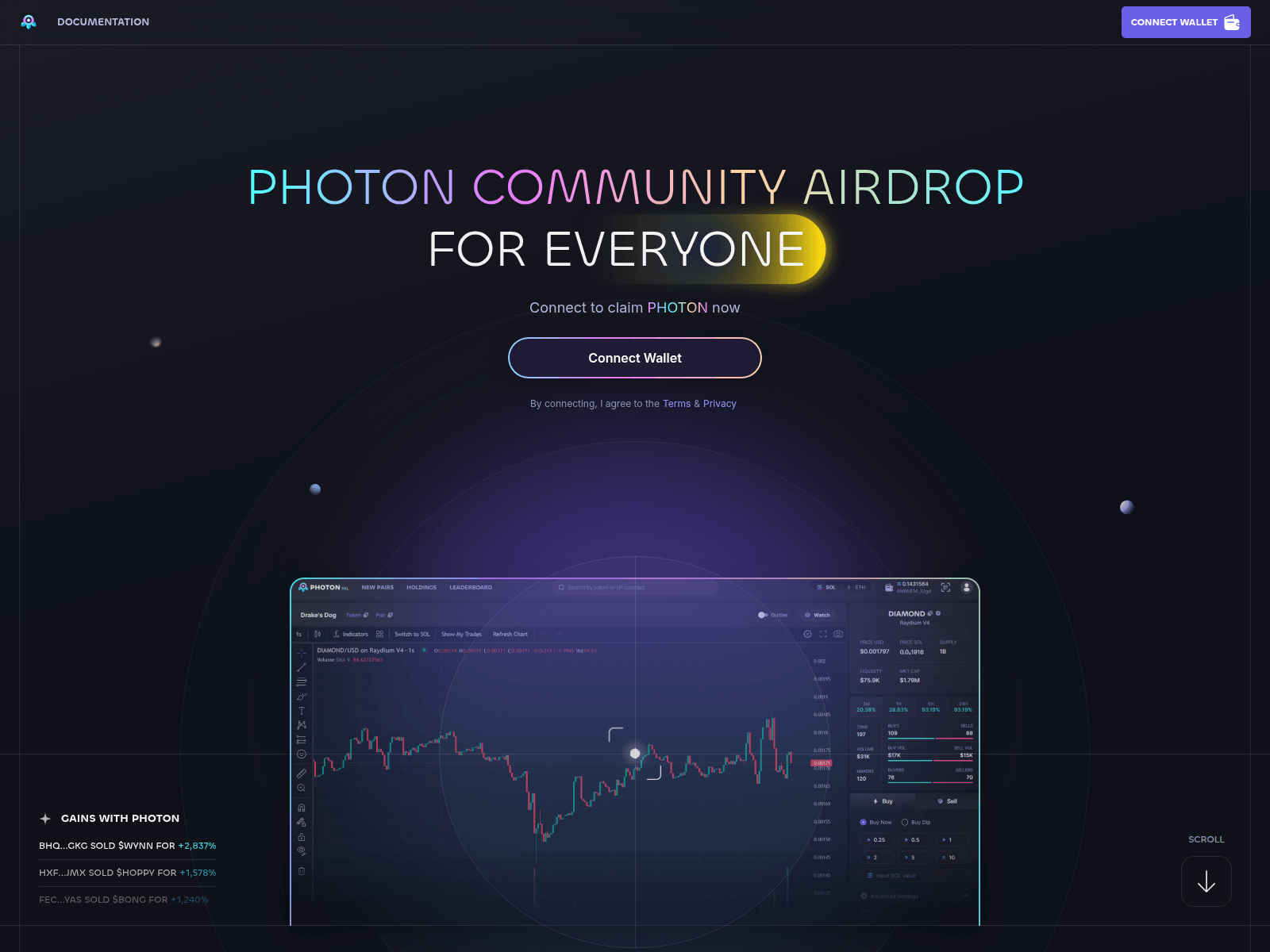 Screenshot of photon-sol.art
