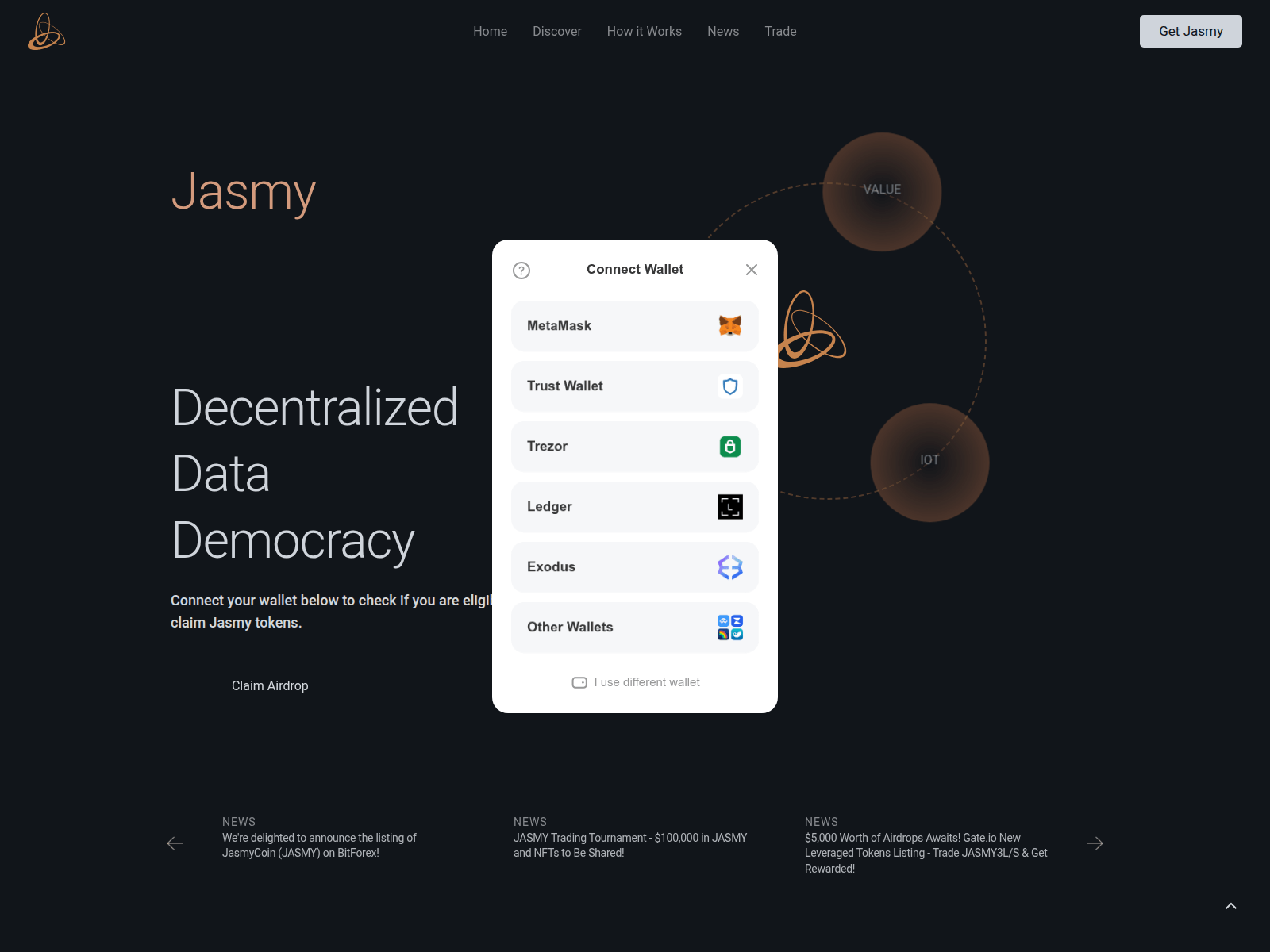 Screenshot of jasmyevent.com