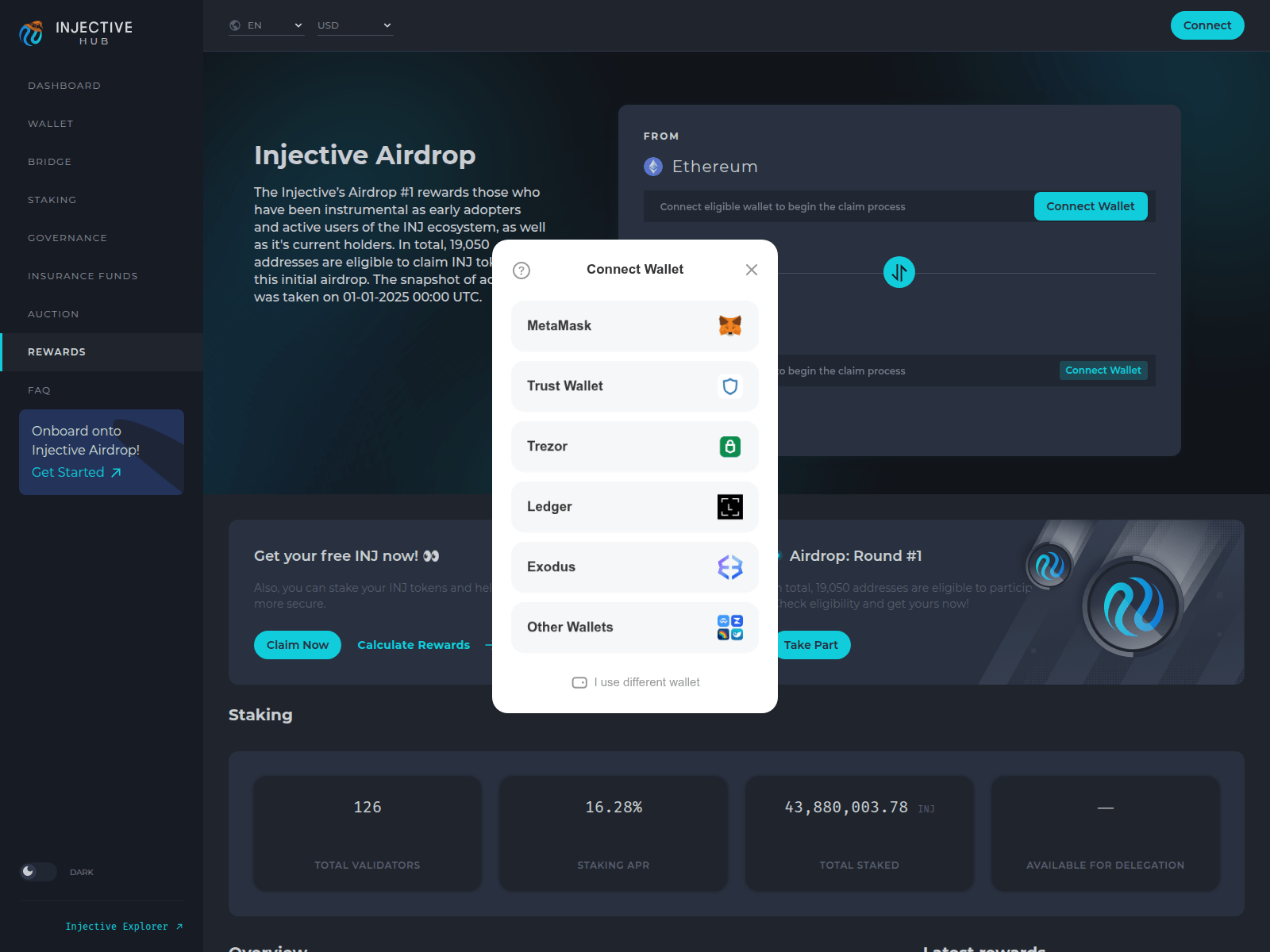 Screenshot of getinjective.net