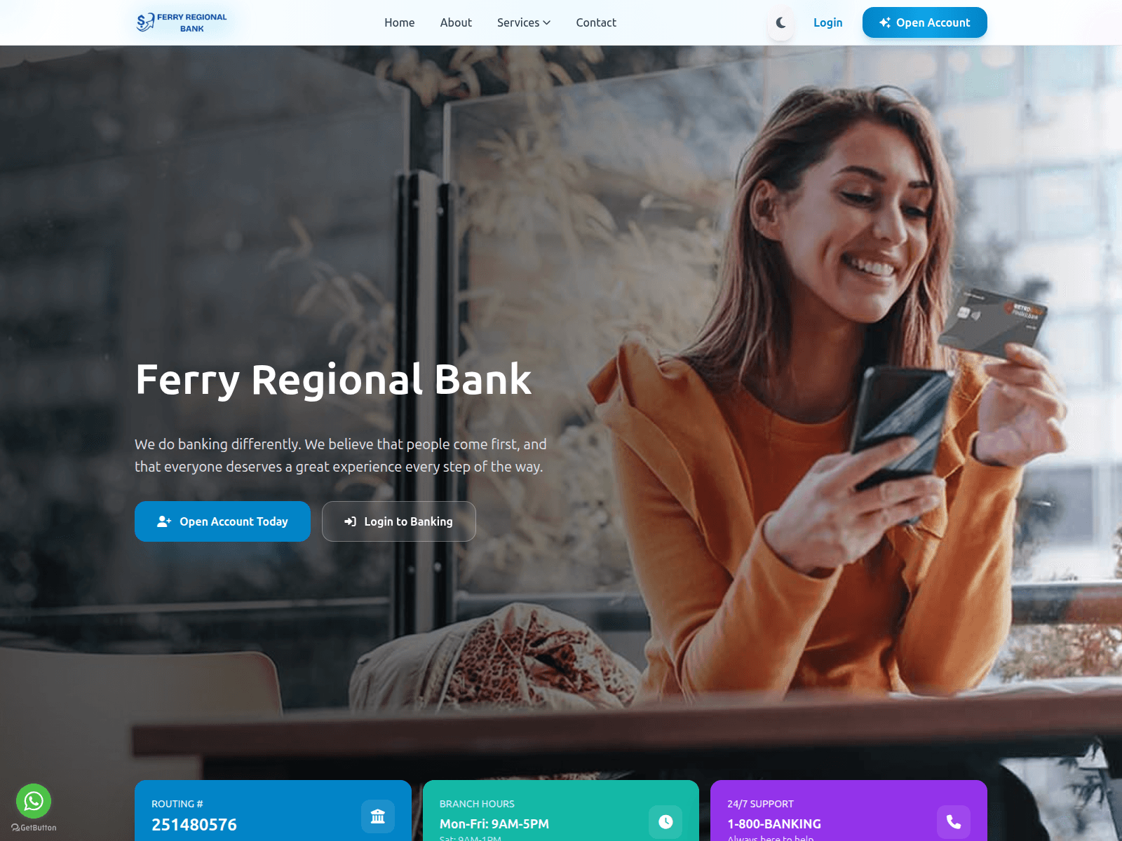 Screenshot of www.account.ferryregionalbank.site