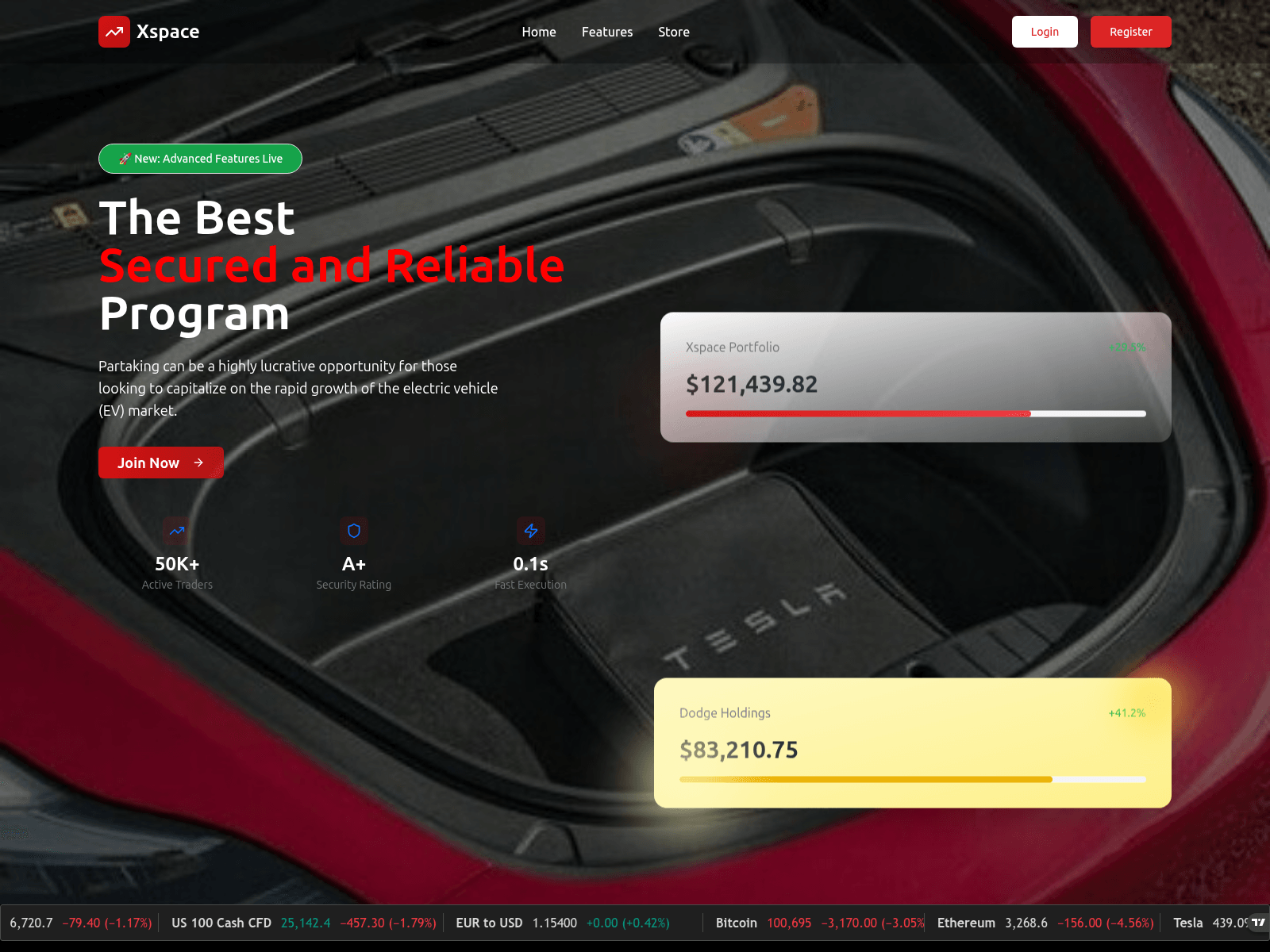 Screenshot of tespace-xmine.com