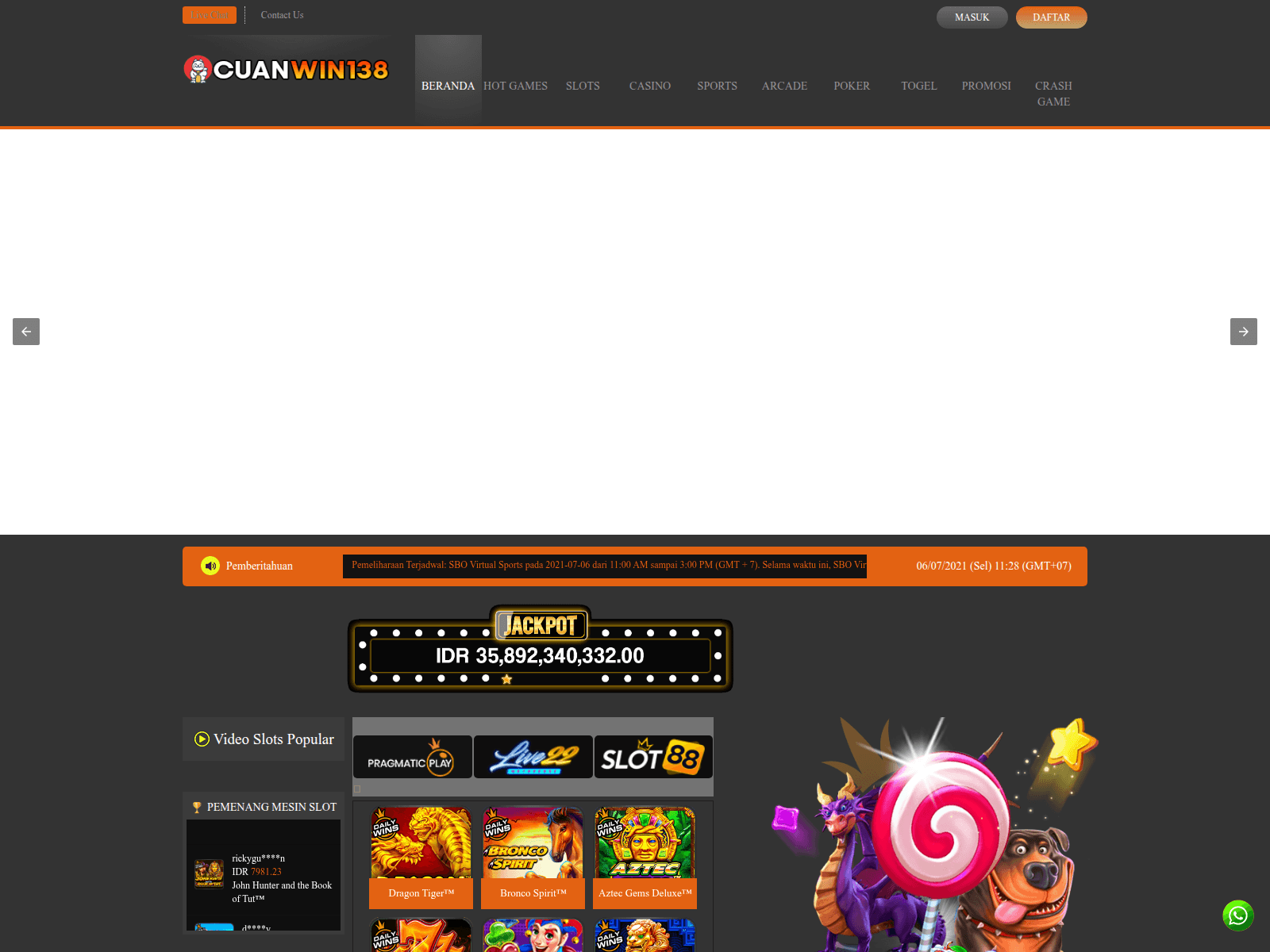 Screenshot of anggota.foini.org