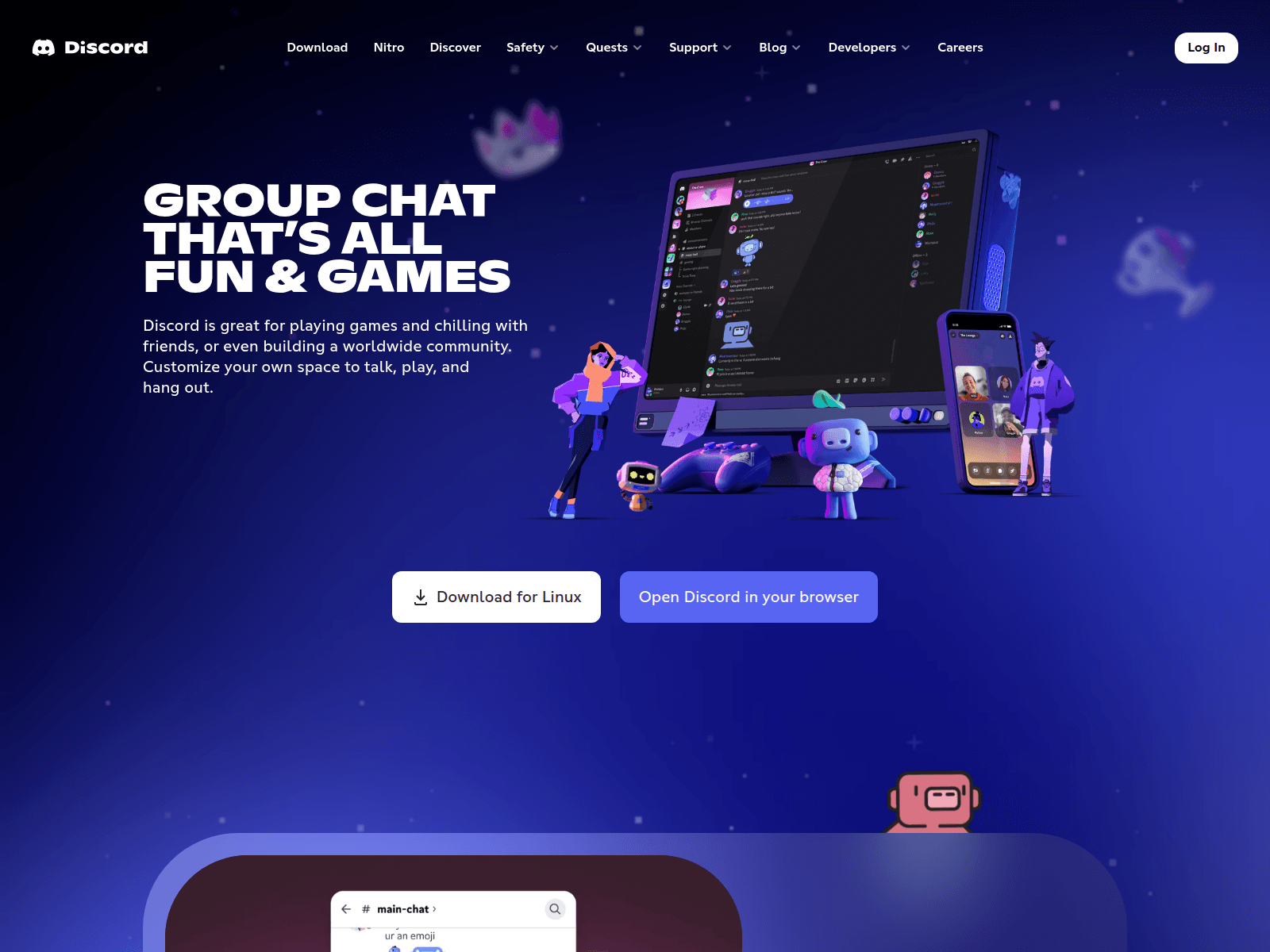 Screenshot of discord.xfhd.net