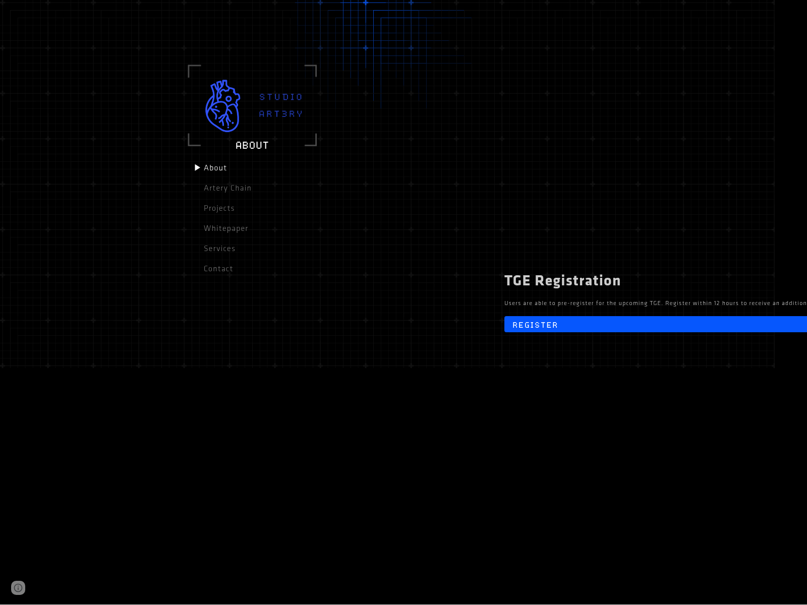Screenshot of tge-studioartery.com