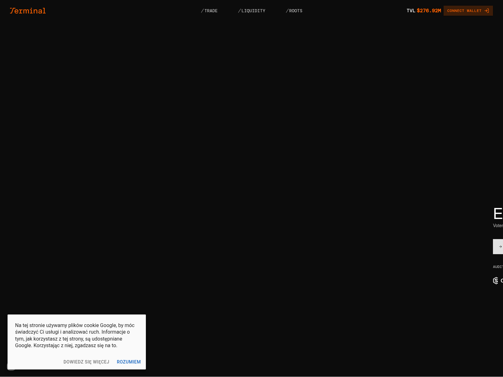 Screenshot of tge-terminal.com