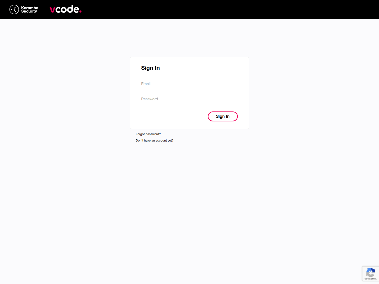 Screenshot of vcode-cloud-demo.karambasecurity.io