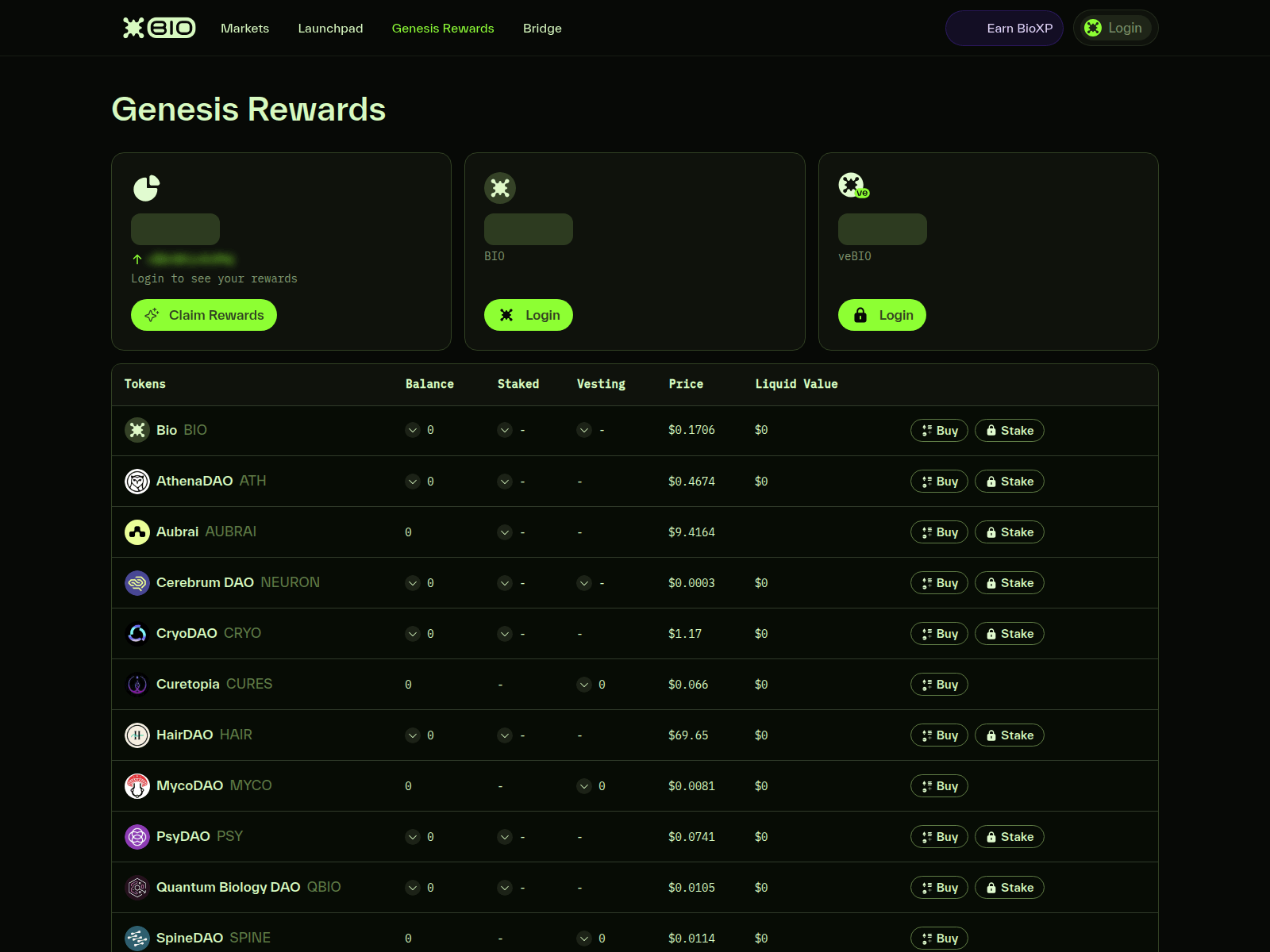 Screenshot of claim-bio-protocol.xyz