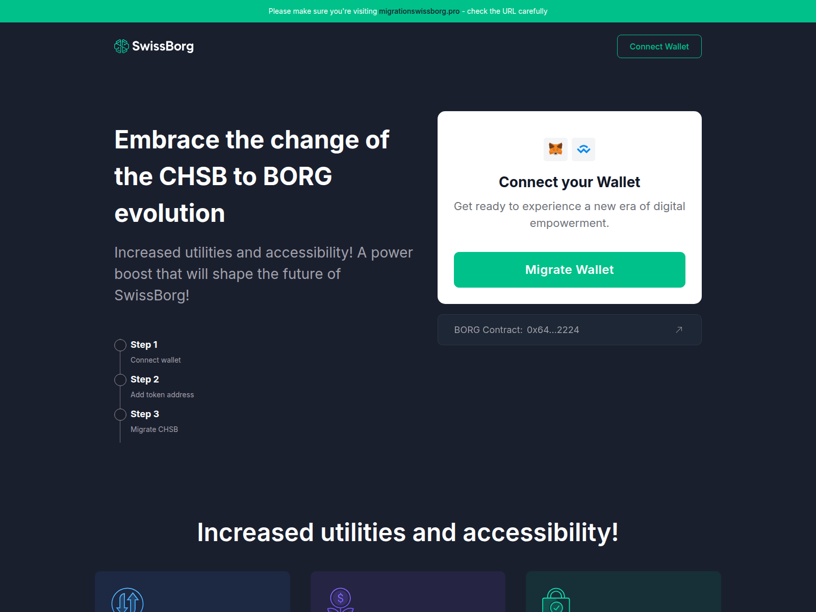 Screenshot of migrationswissborg.pro