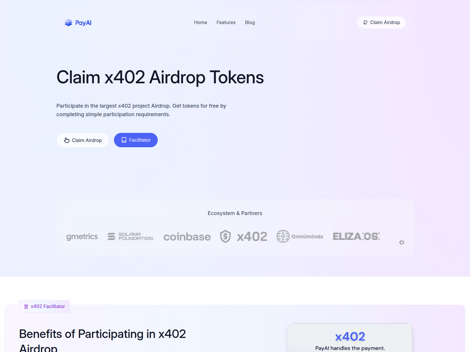 Screenshot of payai.finance