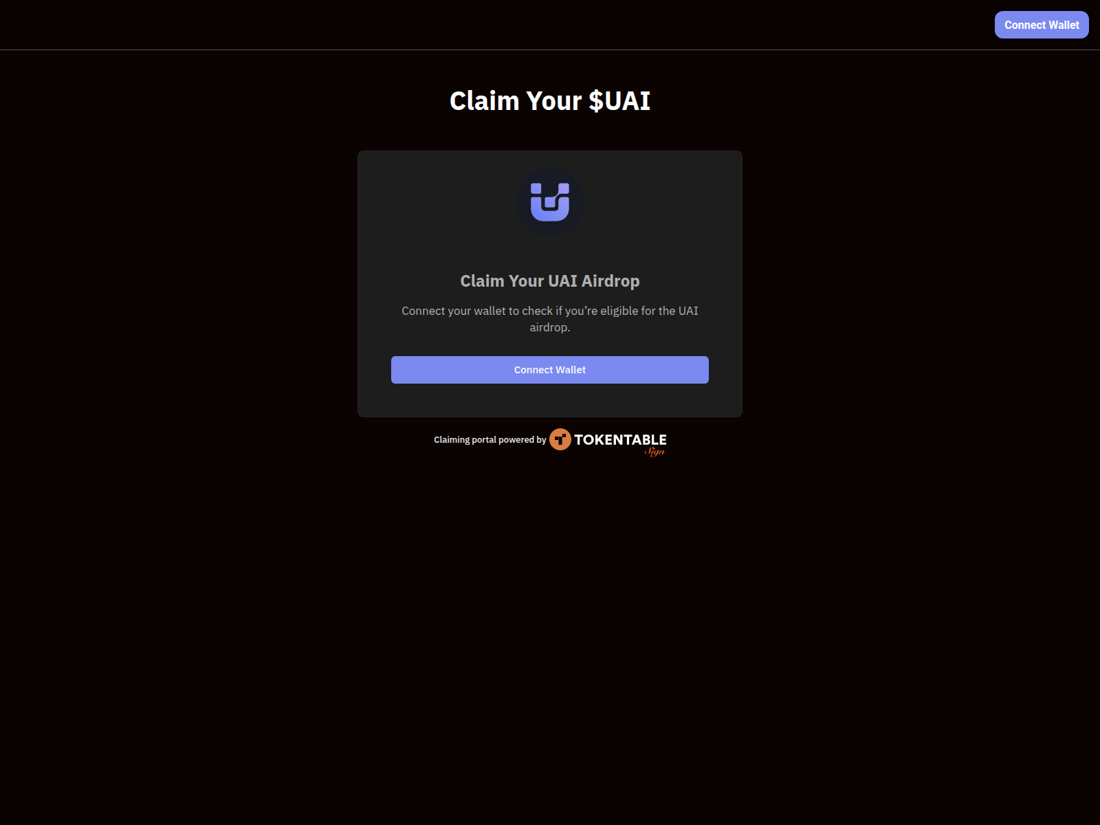 Screenshot of airdrop.unifal.network