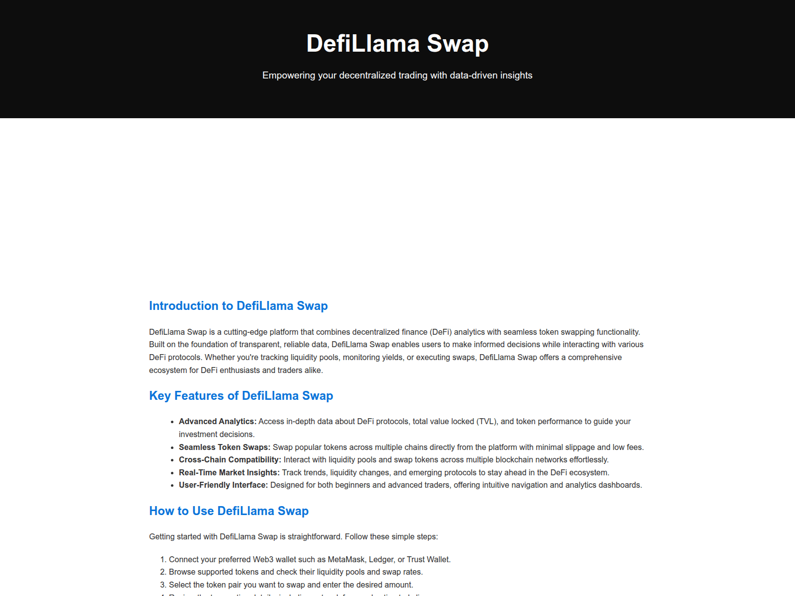 Screenshot of swap-defillama-en-us.pages.dev