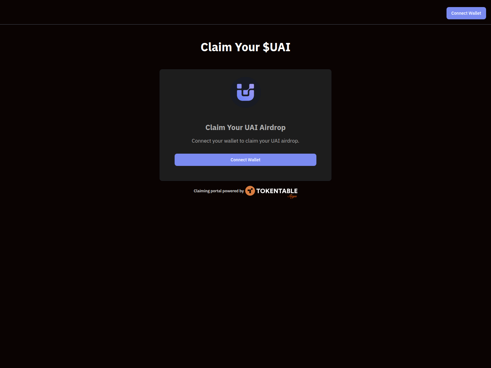 Screenshot of airdrop-unifai.world