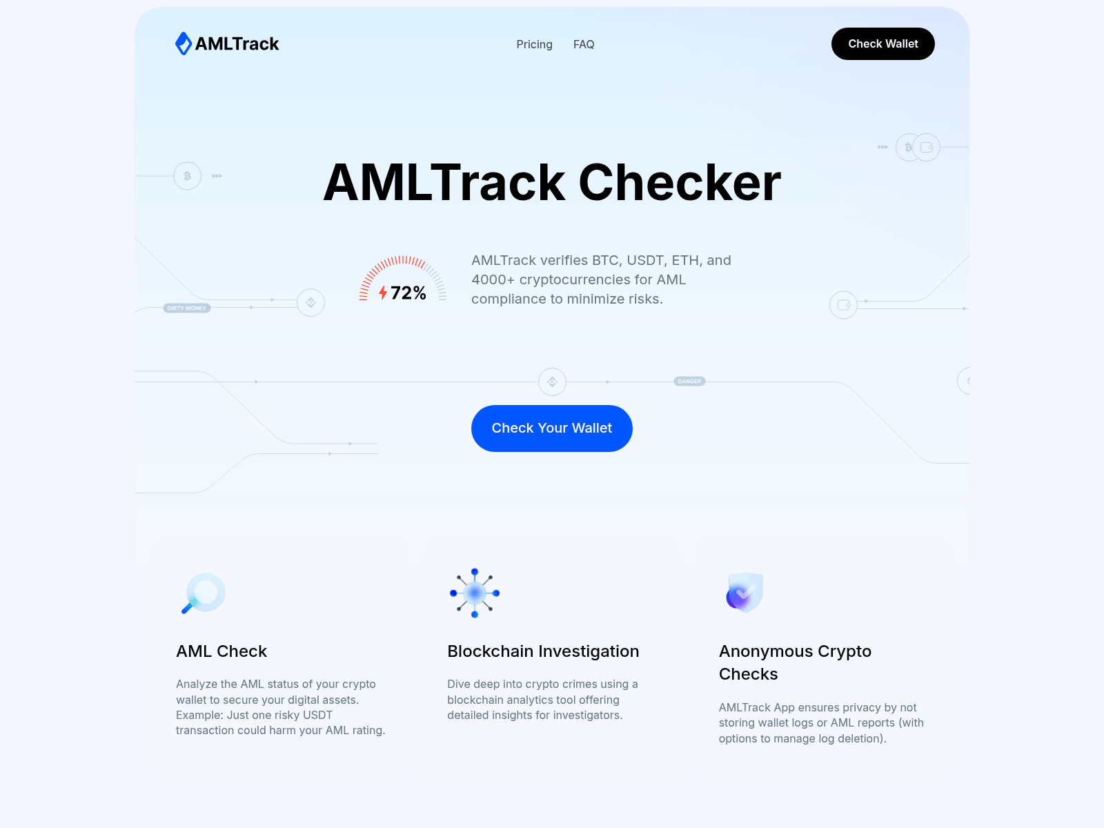Screenshot of tracksaml.com