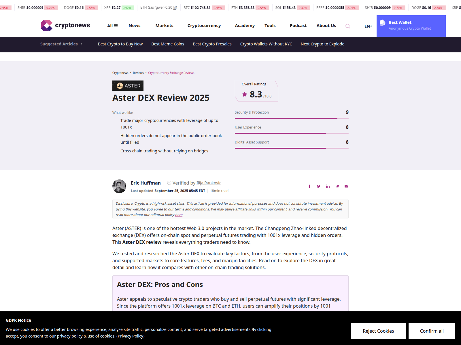 Screenshot of asterdexi.wiki