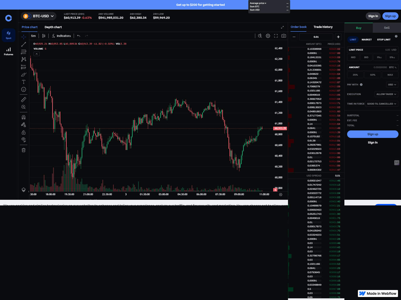 Screenshot of sso--coinbasepro-m---cdn--auth.webflow.io