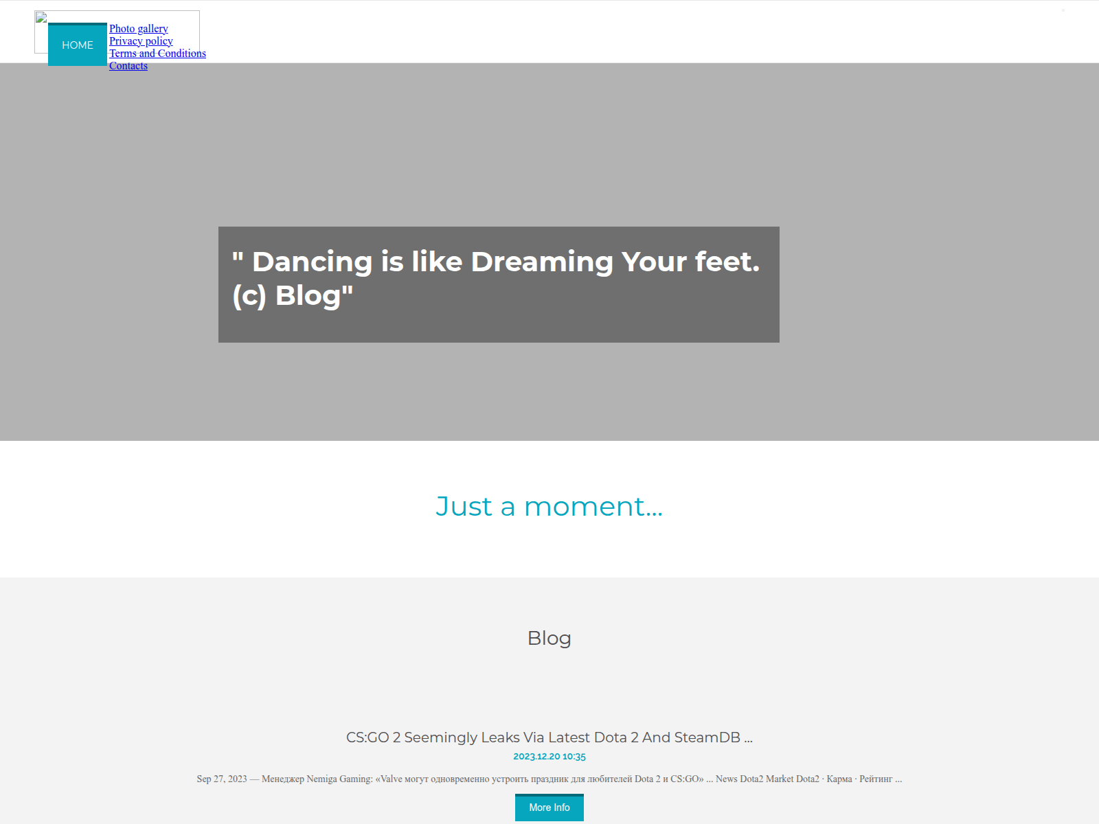 Screenshot of mistermetlockdontforget.com