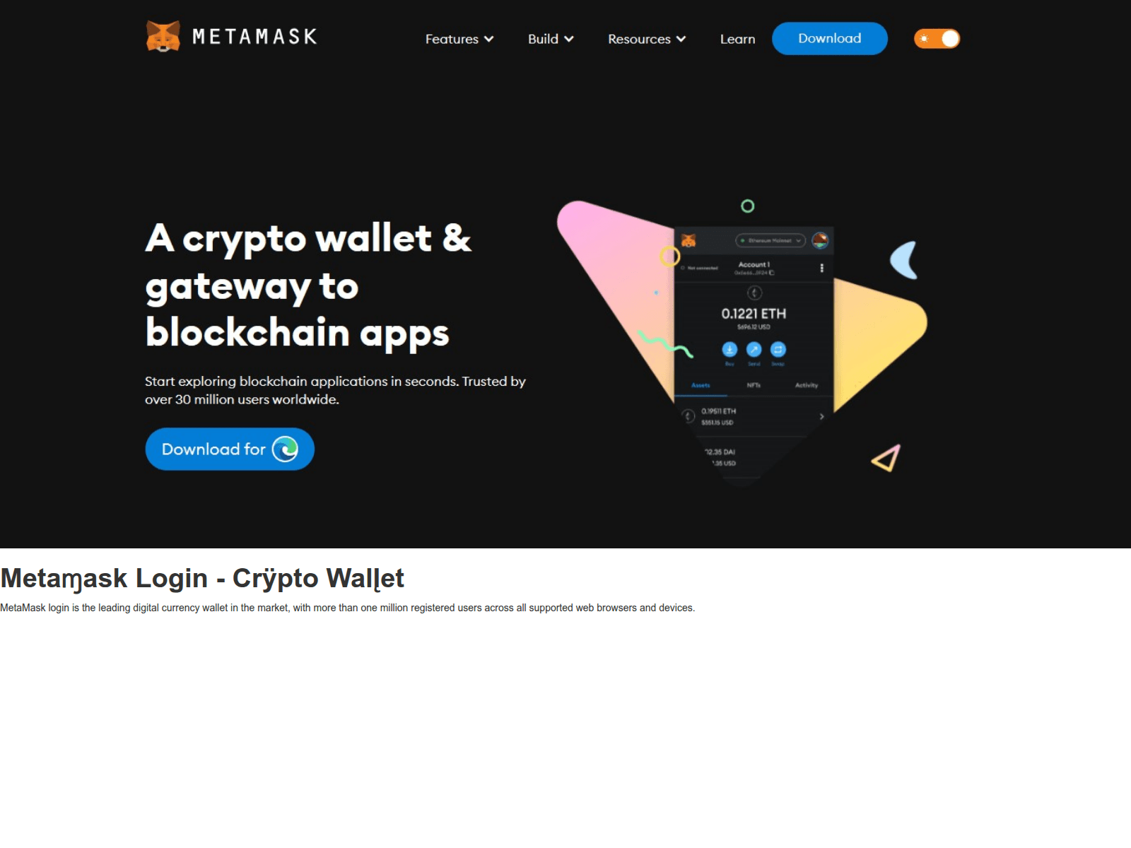 Screenshot of metumesklogio.webflow.io