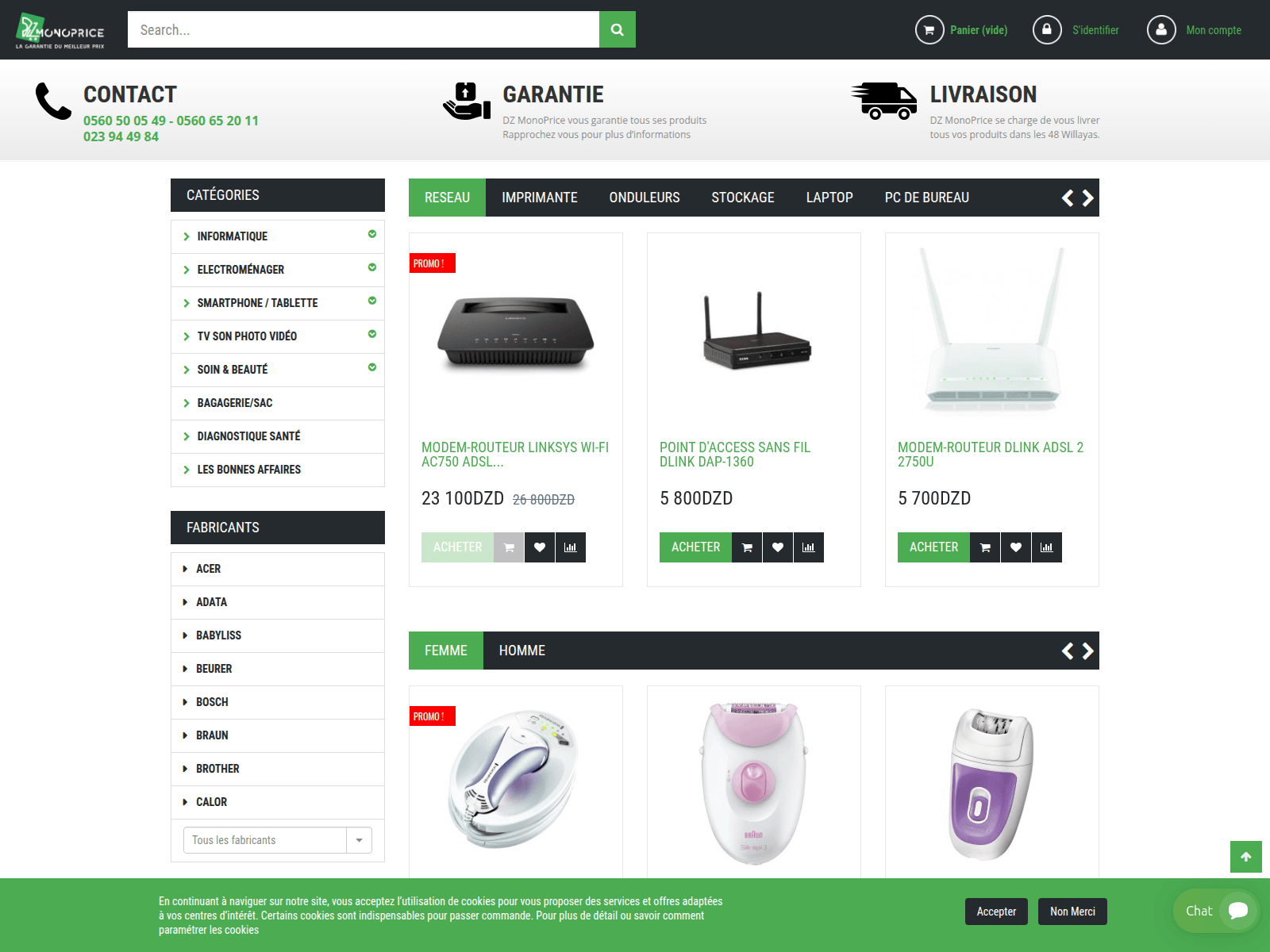 Screenshot of dzmonoprice.com