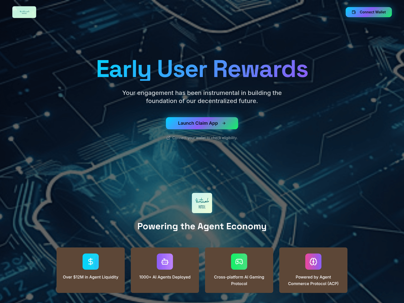 Screenshot of virtual-protocol.xyz