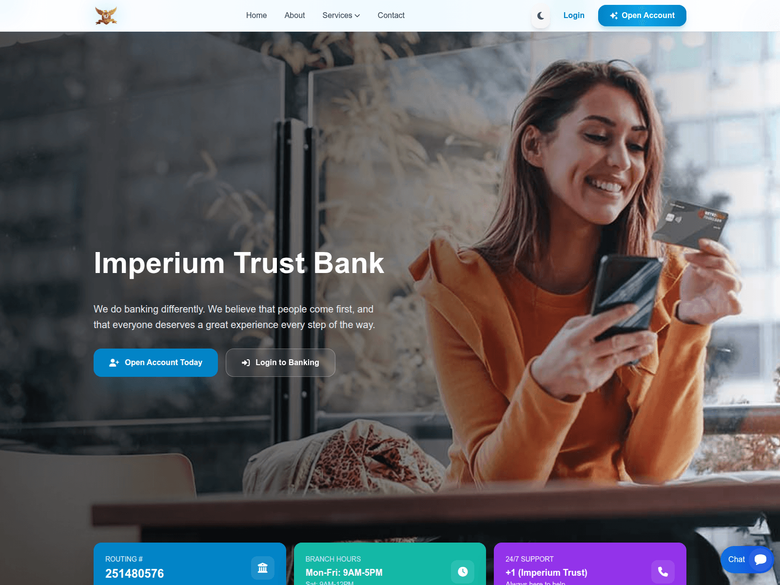 Screenshot of imperiumtrustb.com