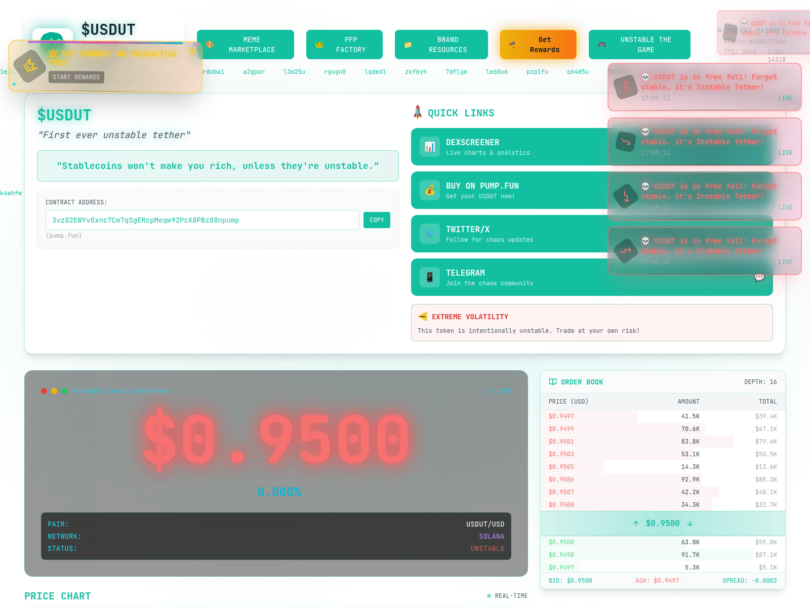Screenshot of usdut.org