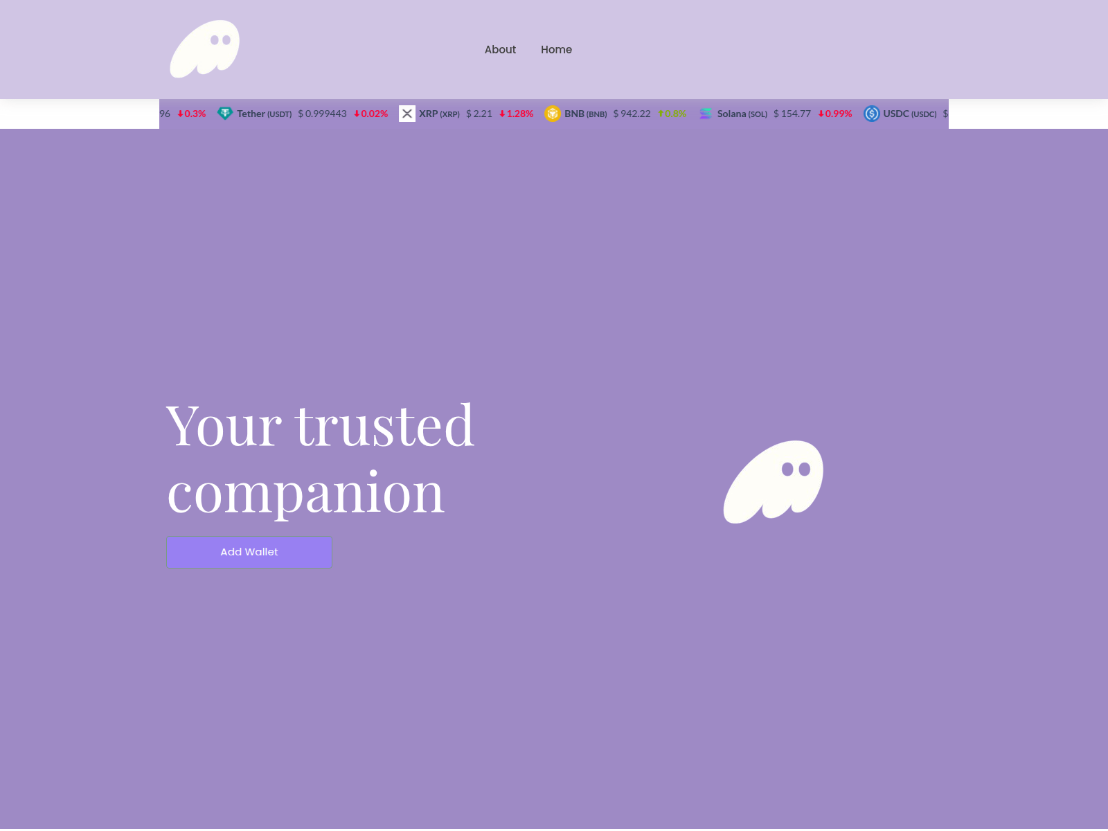 Screenshot of phantomwallet.digital