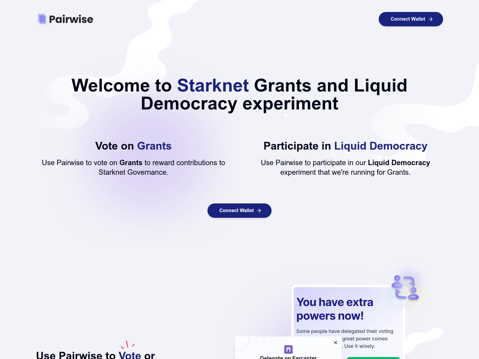 Screenshot of pairwise-starknet.vercel.app