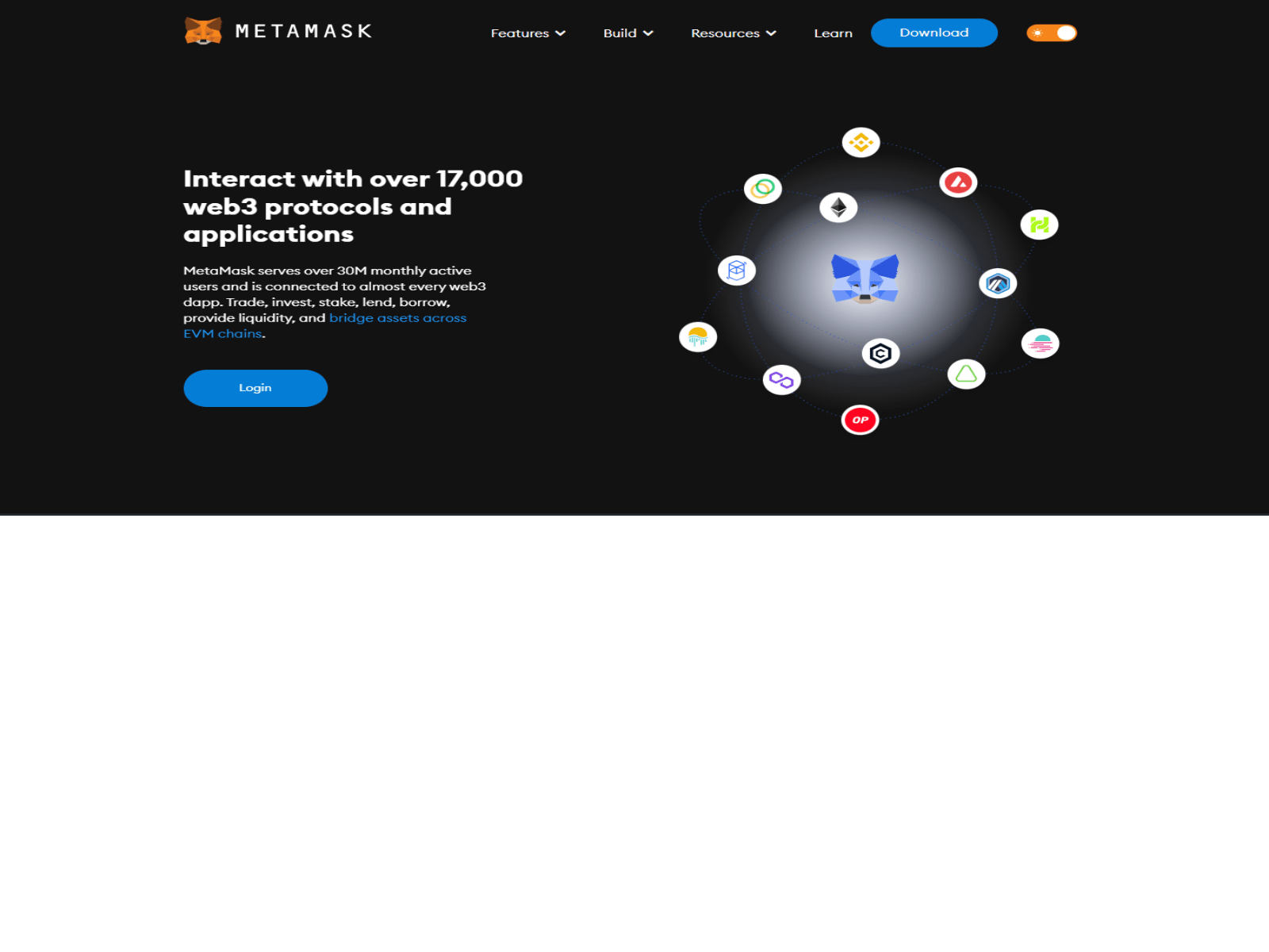 Screenshot of metamaskloginlf.webflow.io