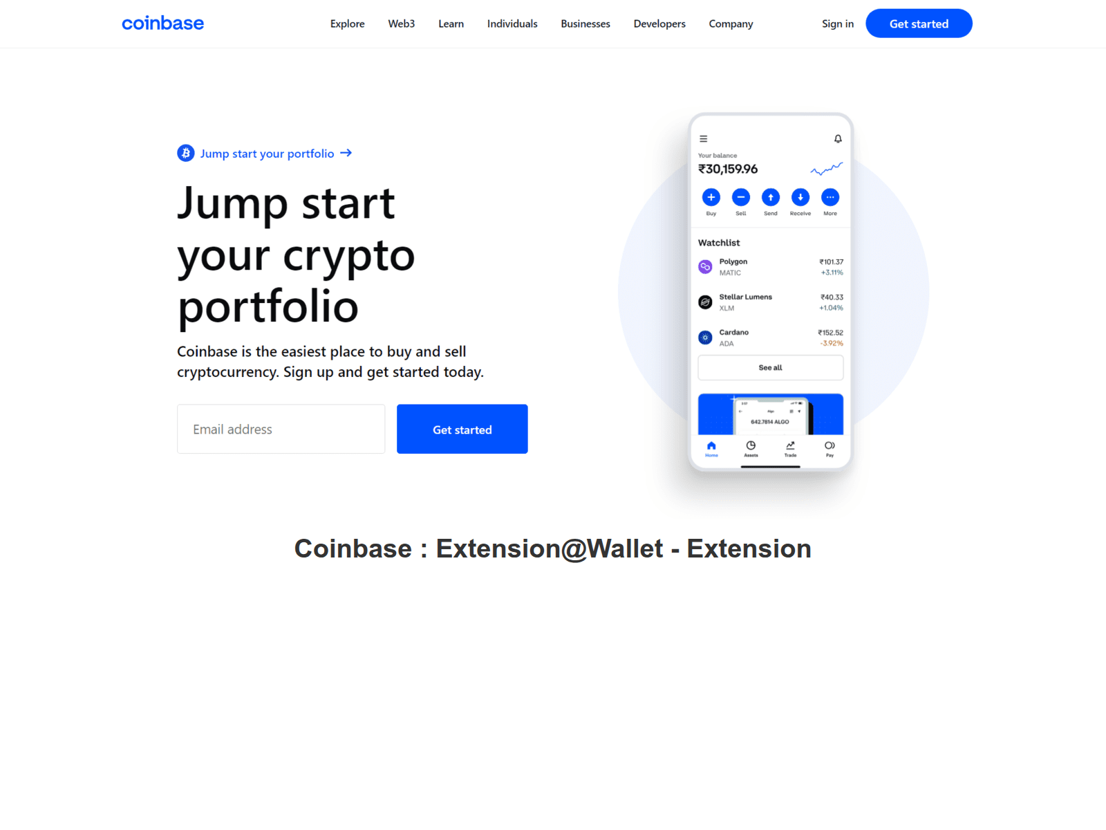 Screenshot of coindsedextension.webflow.io