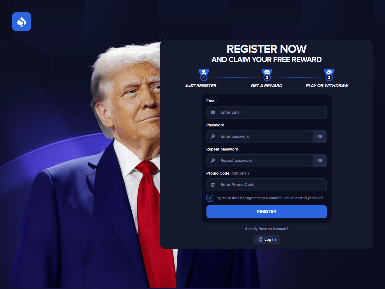 Screenshot of trumpsino.com