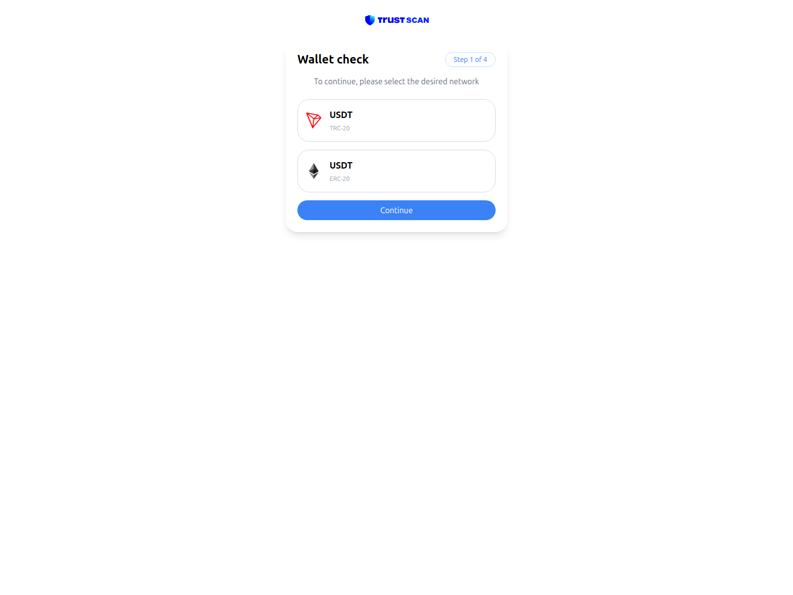 Screenshot of trustscan.info