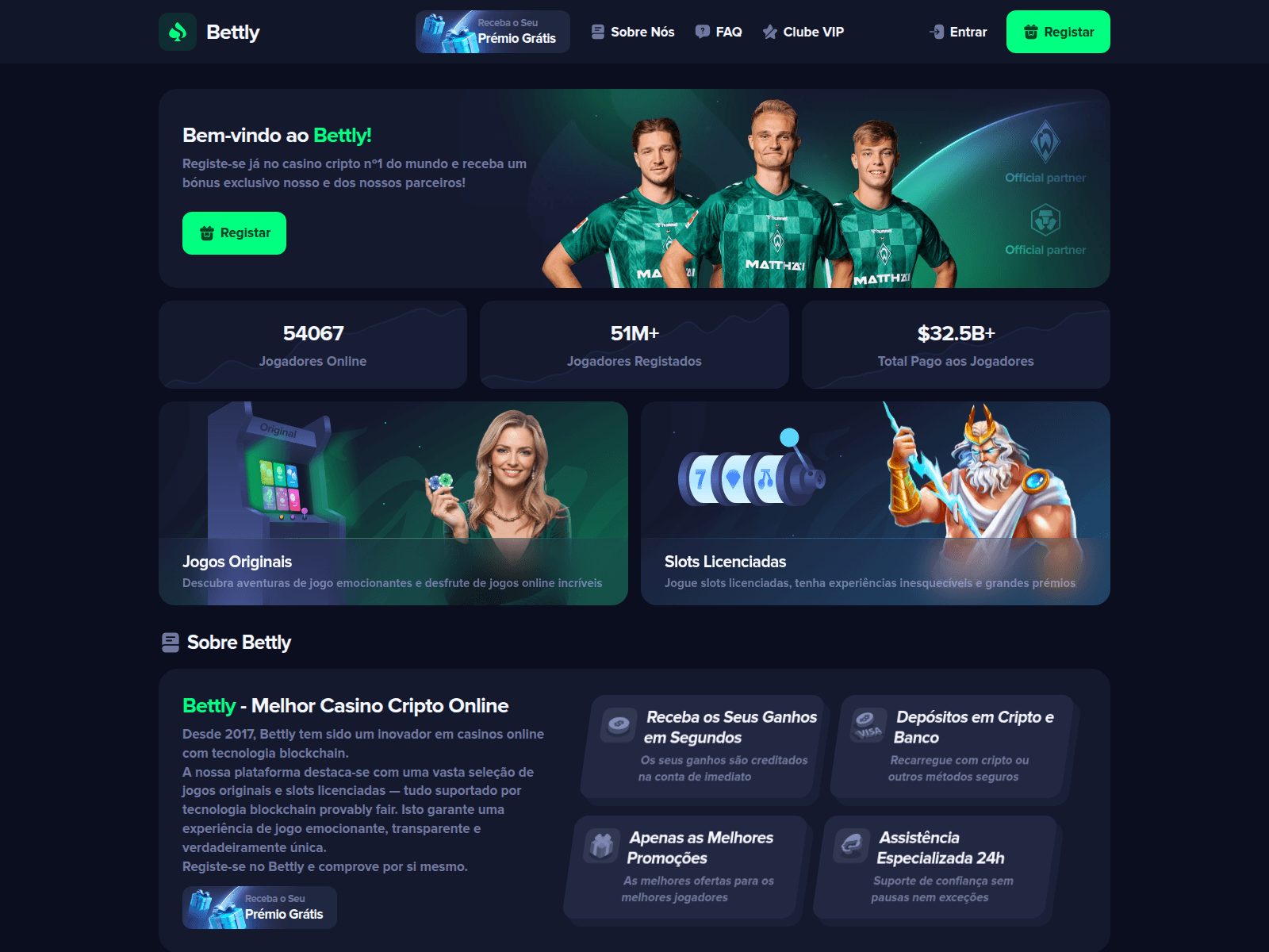 Screenshot of bettly.net