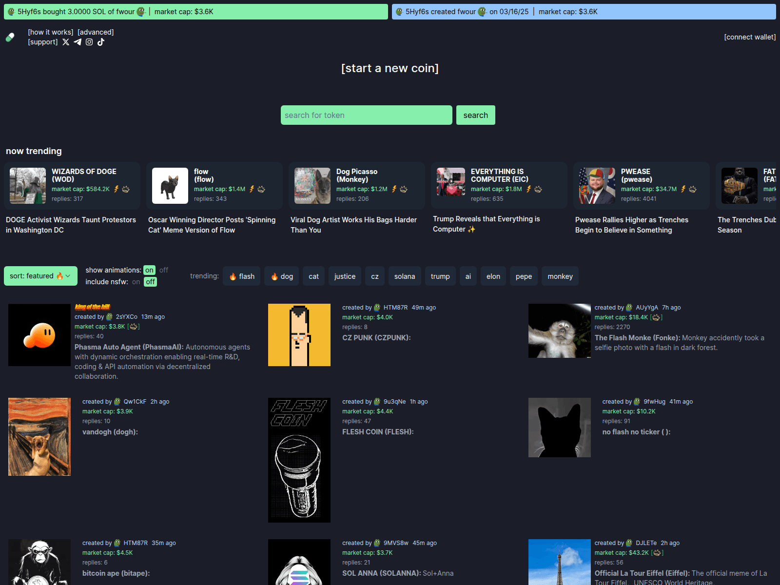 Screenshot of punpfun.cfd