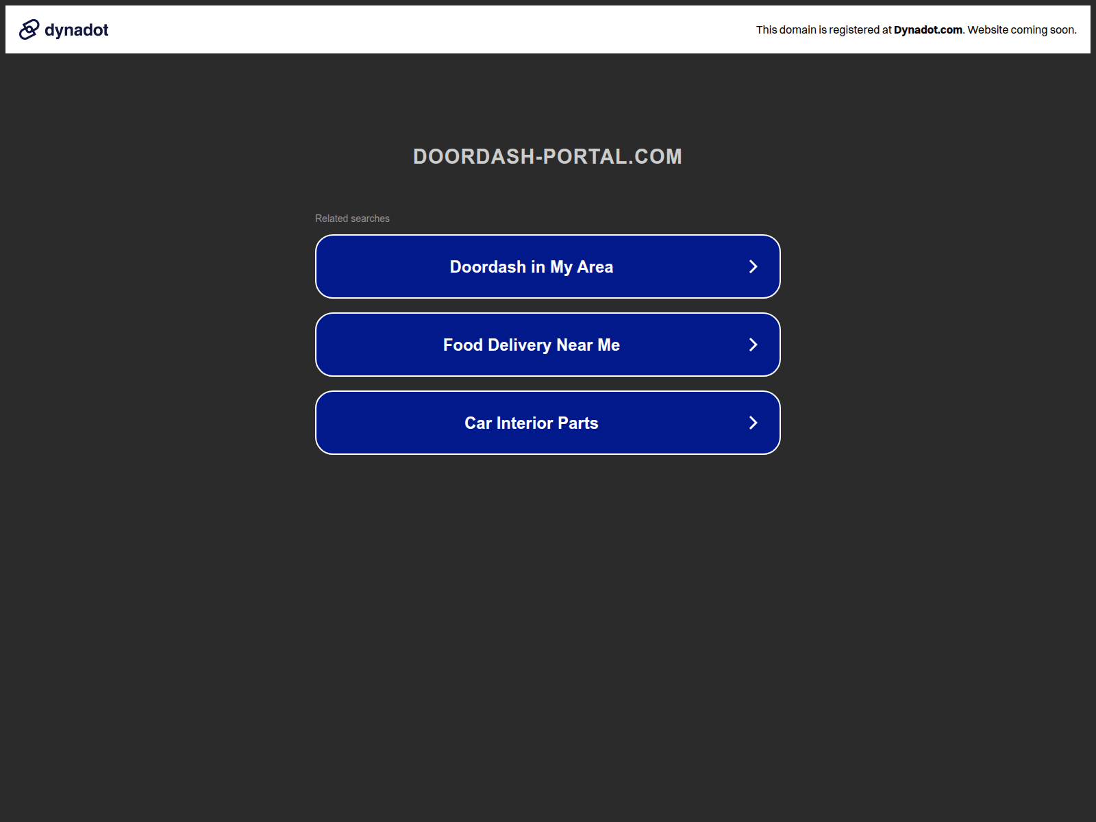 Screenshot of doordash-portal.com