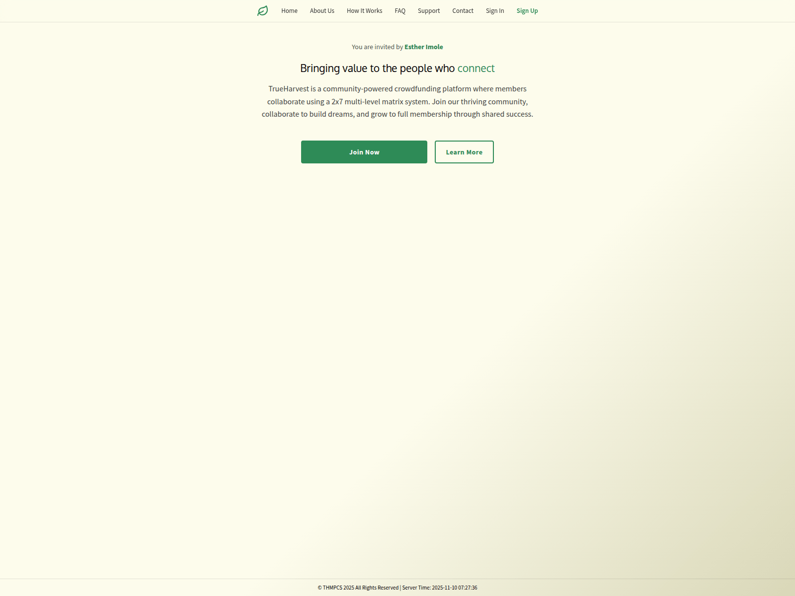 Screenshot of thmpcs.com
