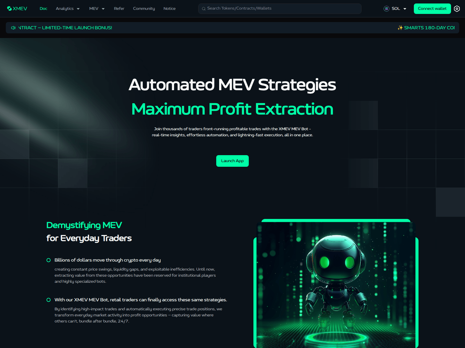 Screenshot of xmev.io