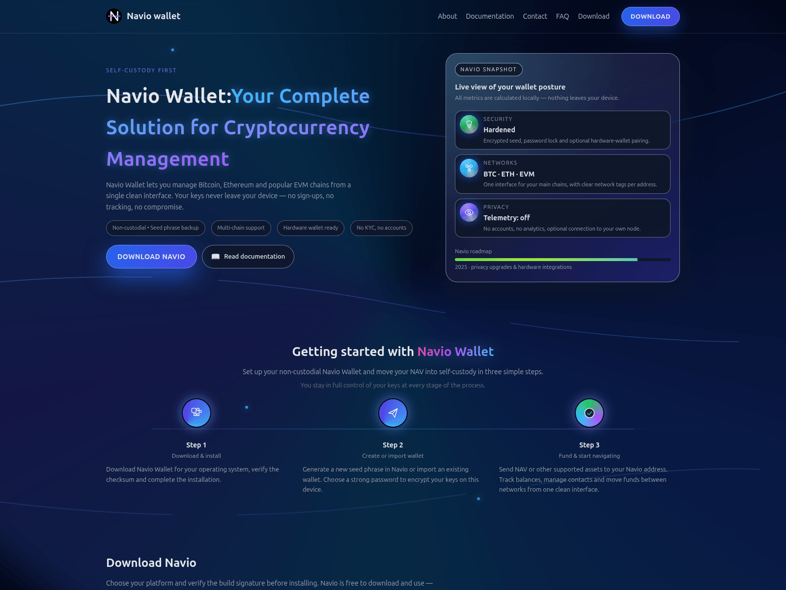 Screenshot of naviowallet.com