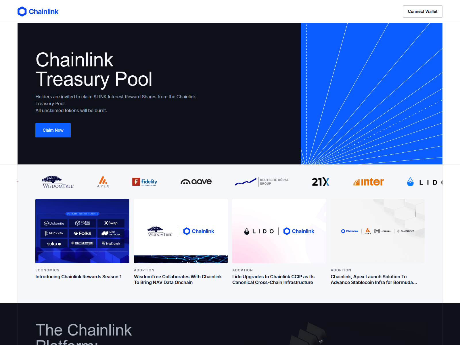 Screenshot of chainlink-x.xyz