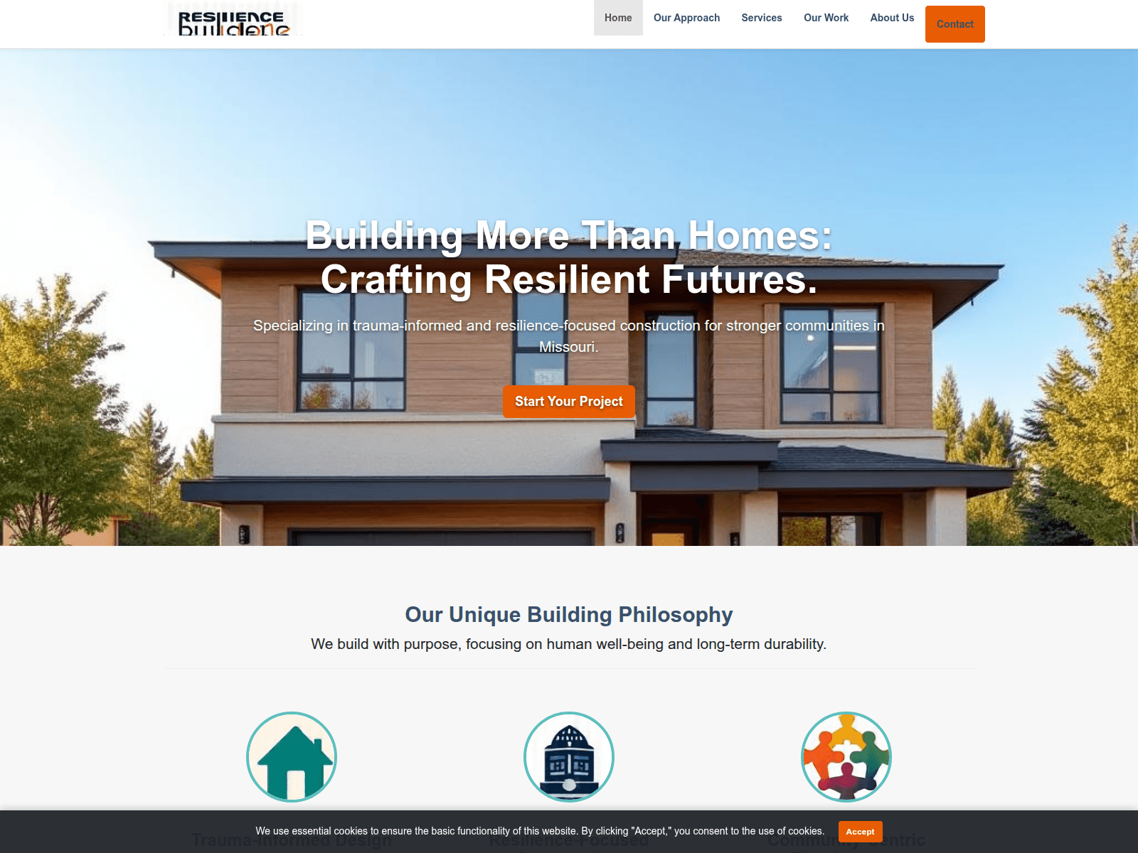 Screenshot of resiliencebuildmo.com