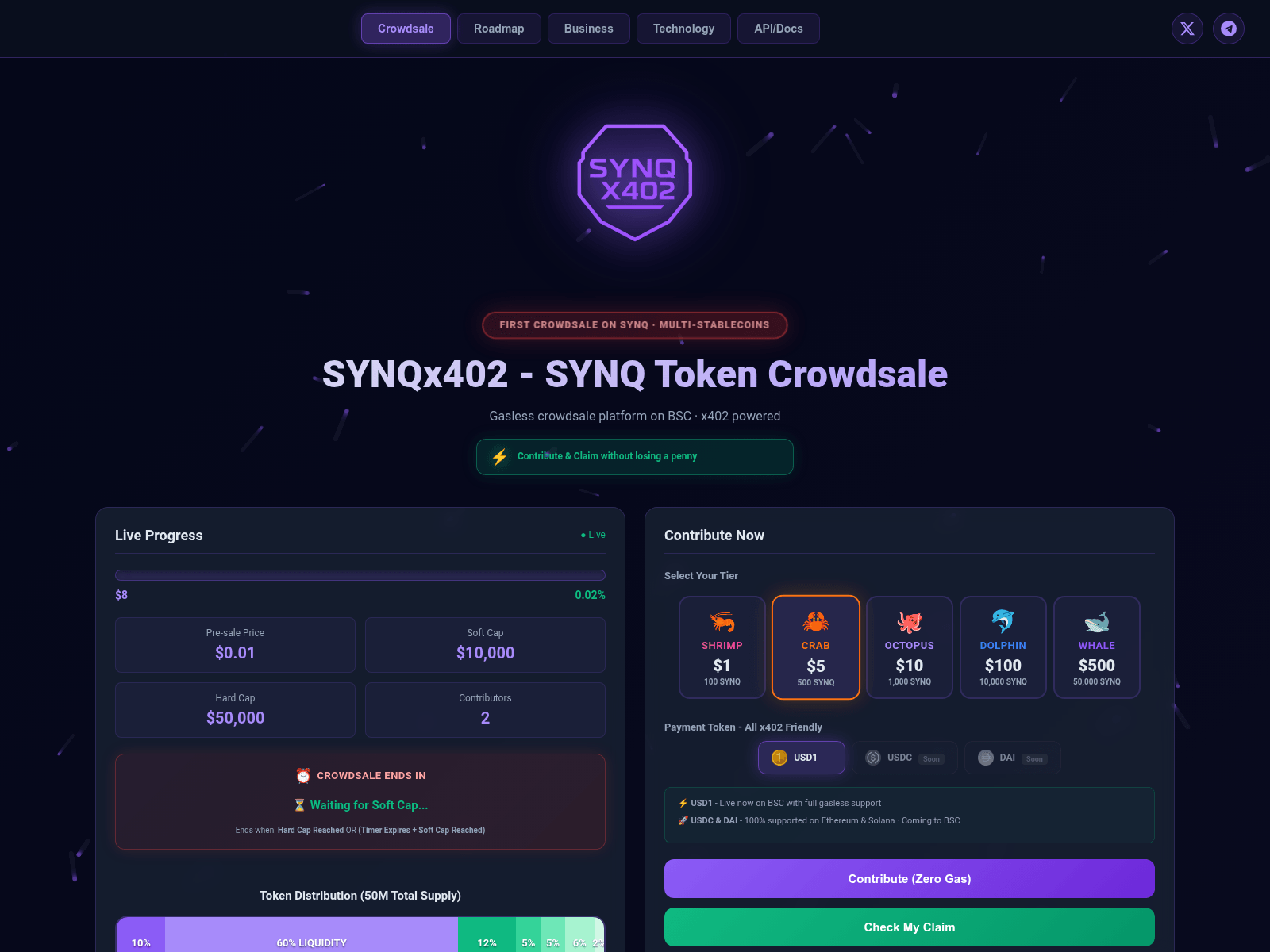 Screenshot of synq.observer