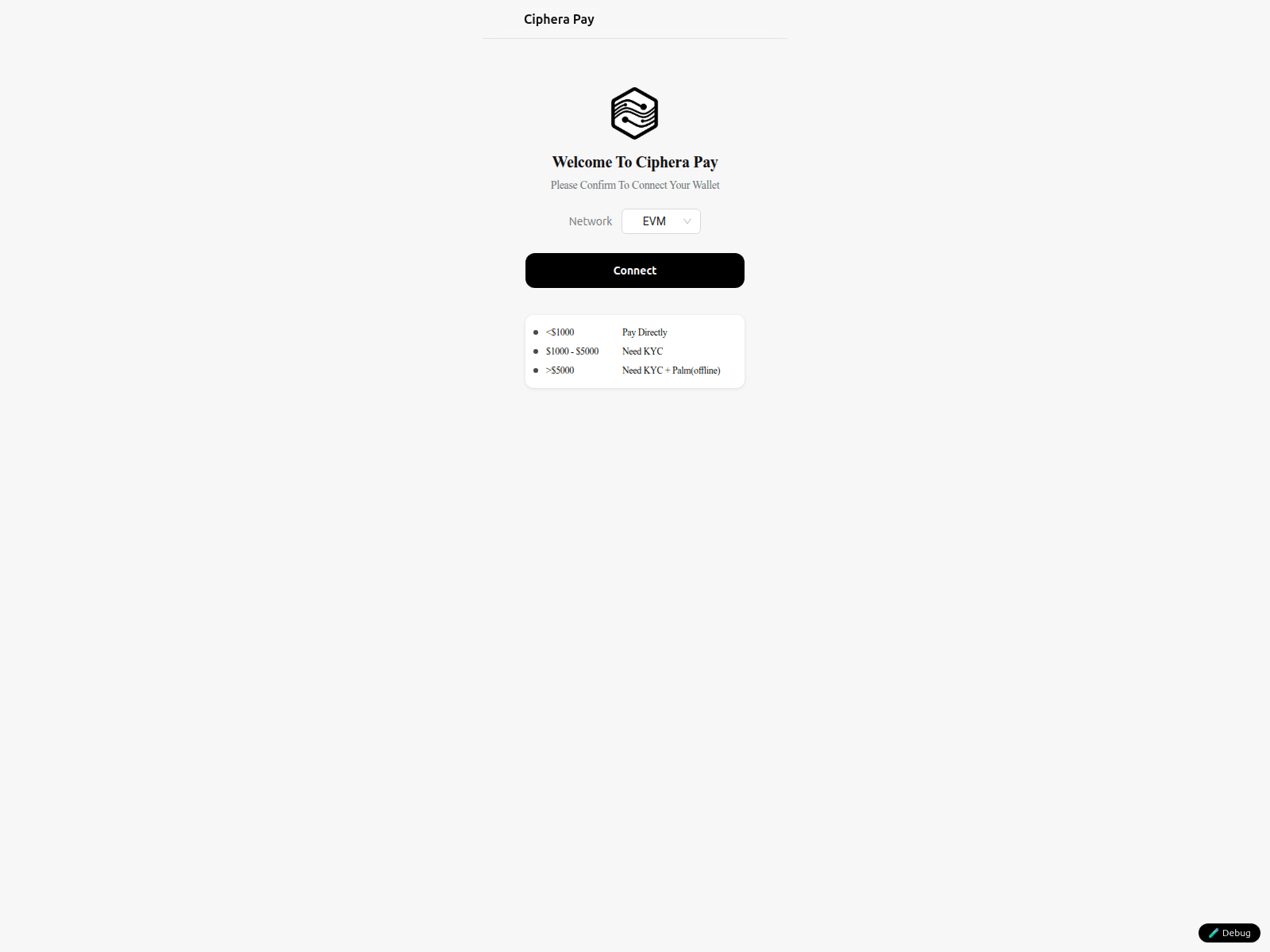 Screenshot of cipherapay.app
