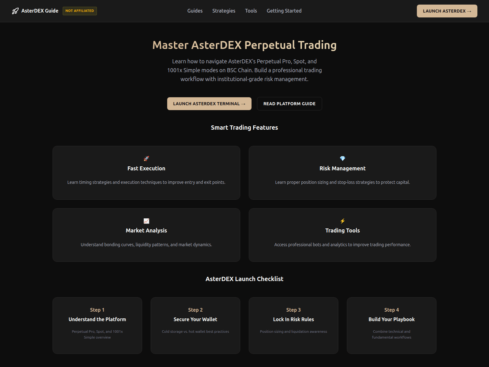 Screenshot of asterdexguide.com