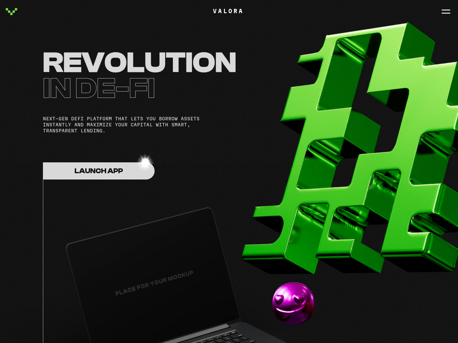 Screenshot of valoradefi.io