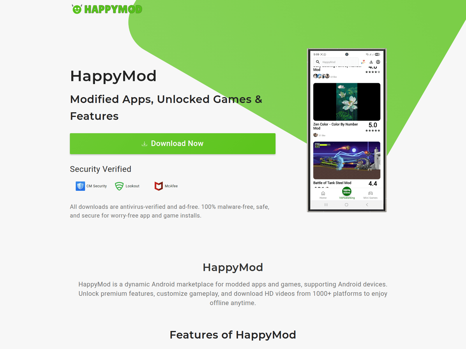 Screenshot of i-happymod.com