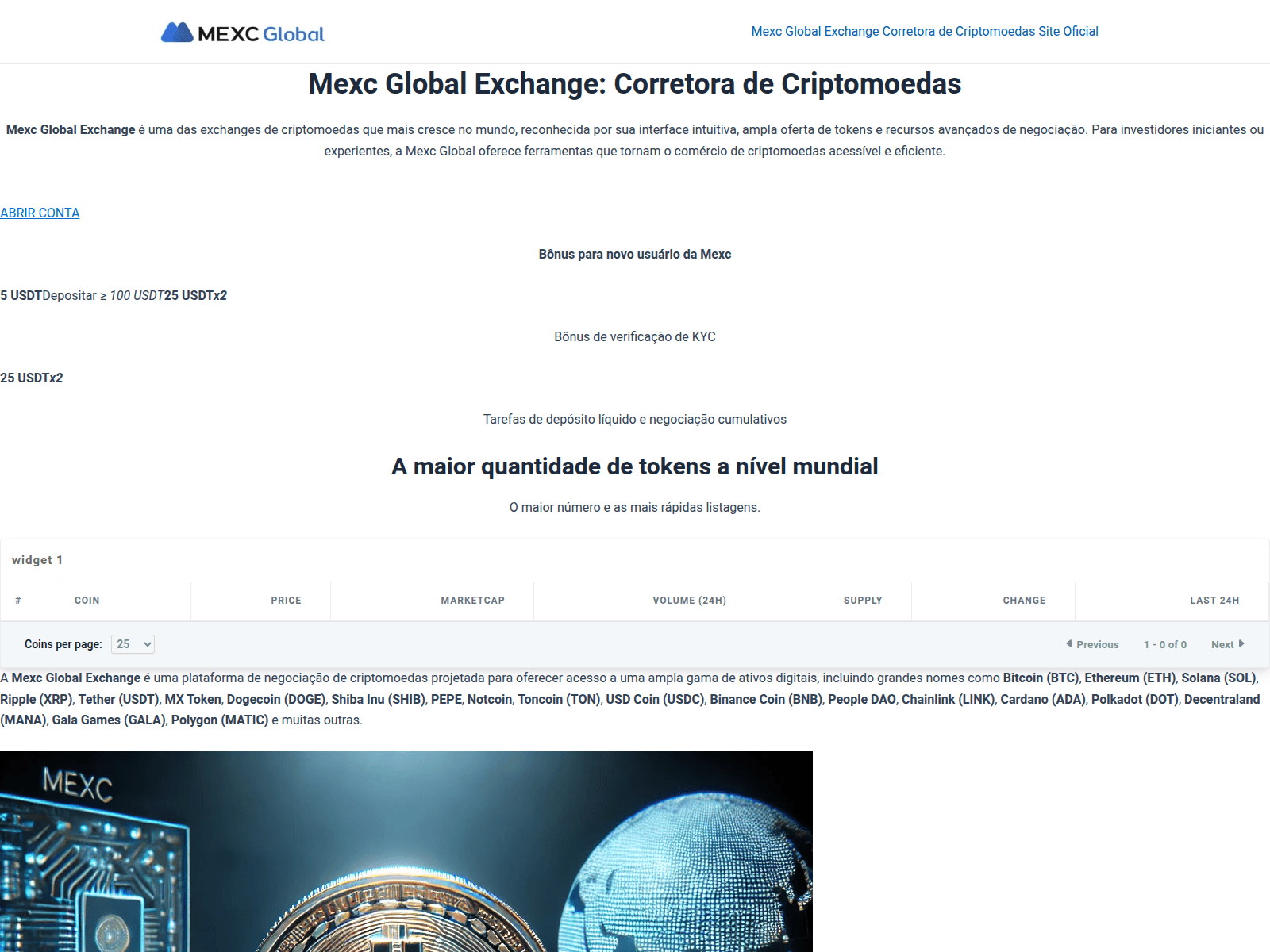 Screenshot of mexcglobal.com.br