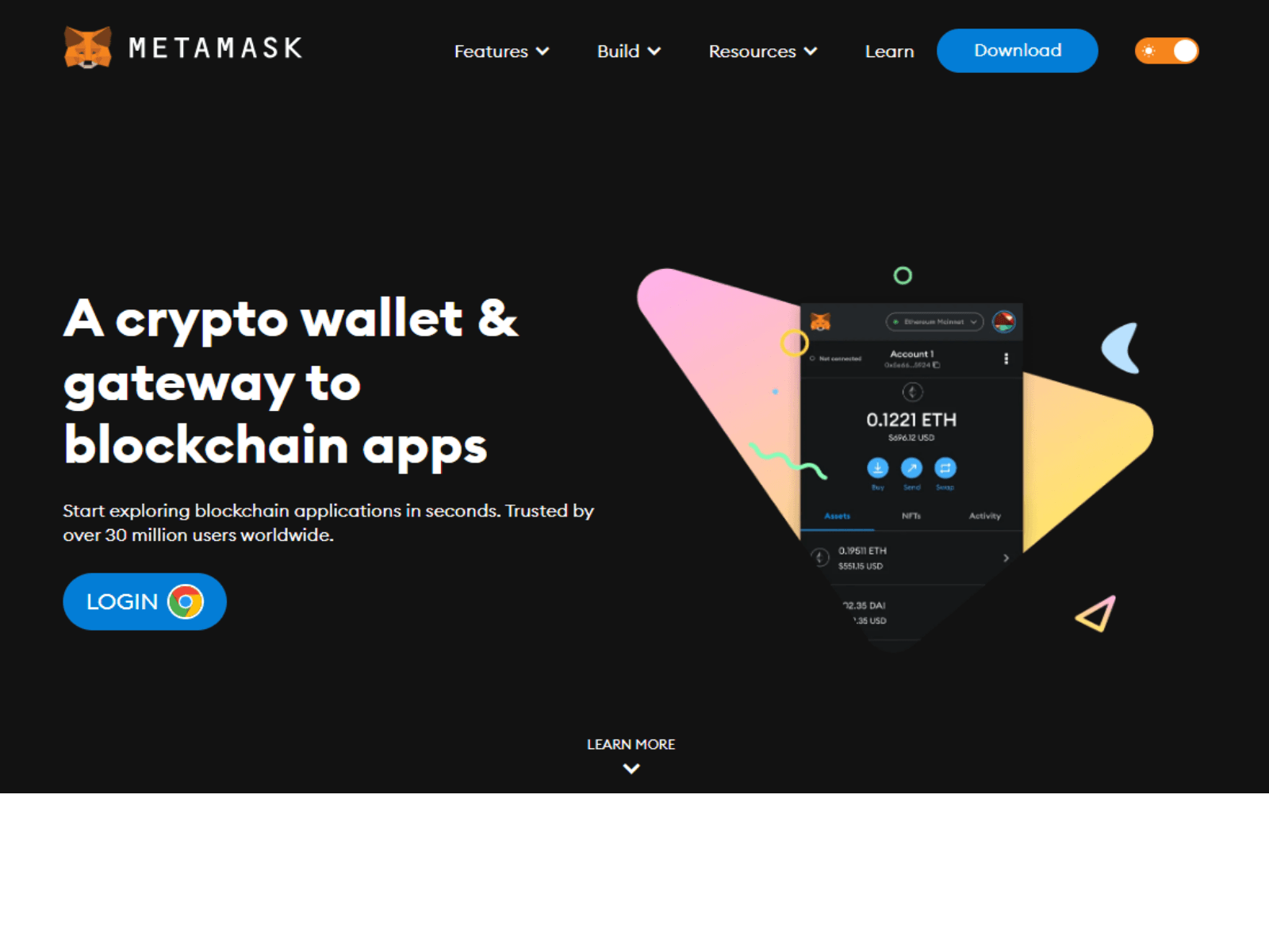 Screenshot of metammaskklogiun.webflow.io