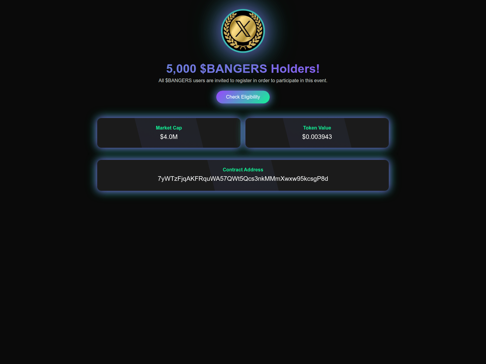 Screenshot of bangersonsol.com